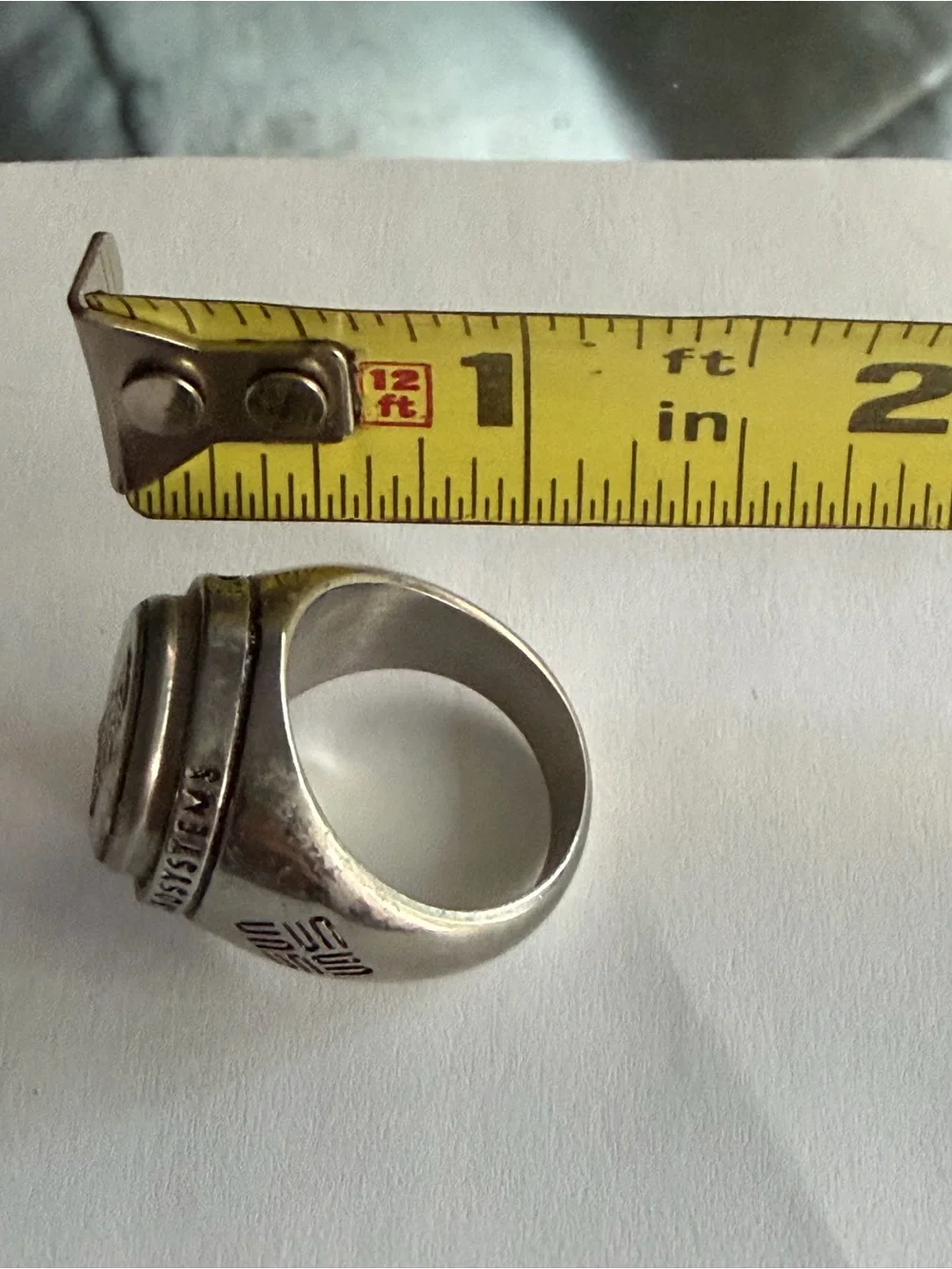 Stainless Steel Signet Ring in Silver